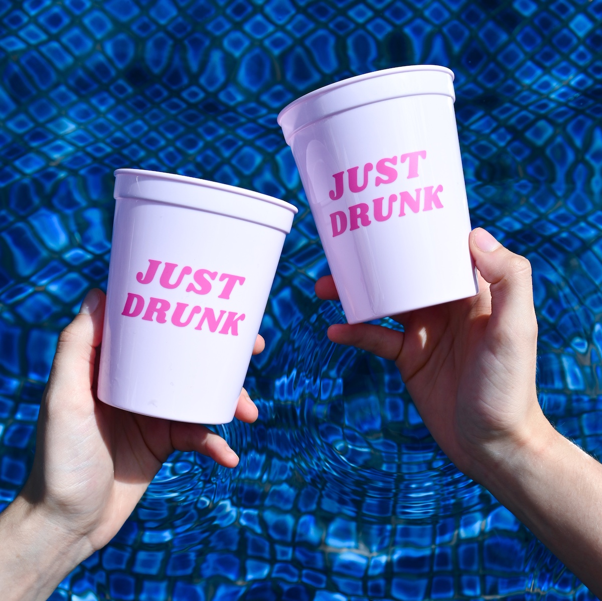 Just Drunk Pink Party Cups Wicked Partystore 1