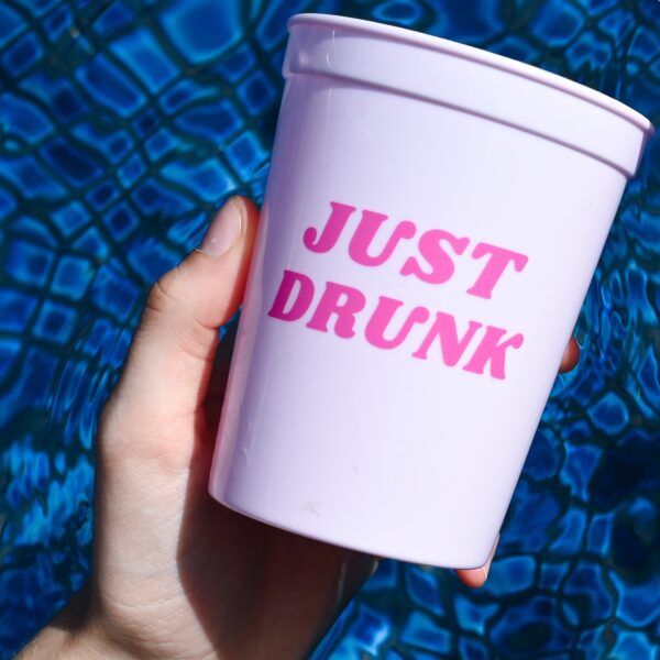 Just Drunk Pink Party Cups Wicked Partystore 3