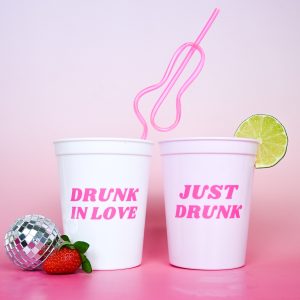 Just Drunk Pink Party Cups Wicked Partystore 4