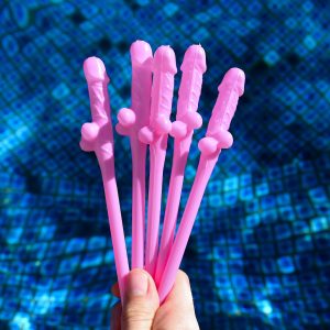 Naughty Willy Straws Light Pink Wicked Partystore 2