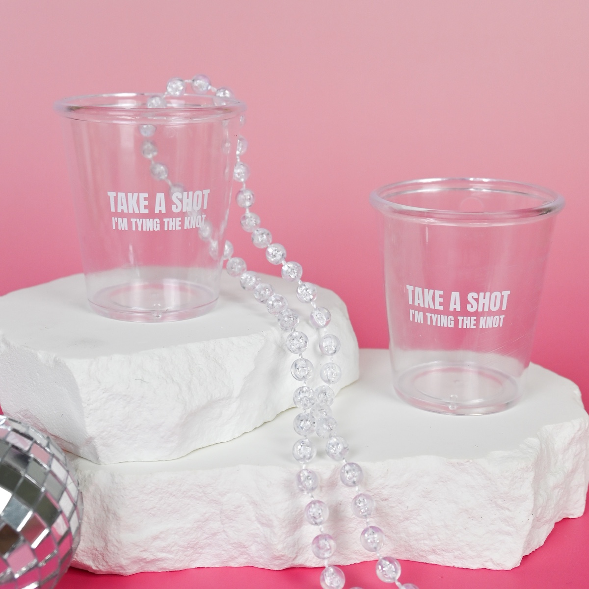 Plastic Shot Glasses Take A Shot Im Tying The Knot Wicked Partystore 2