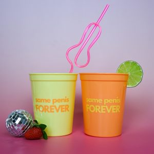 Same Penis Forever Party Cups Yellow Wicked Partystore 1