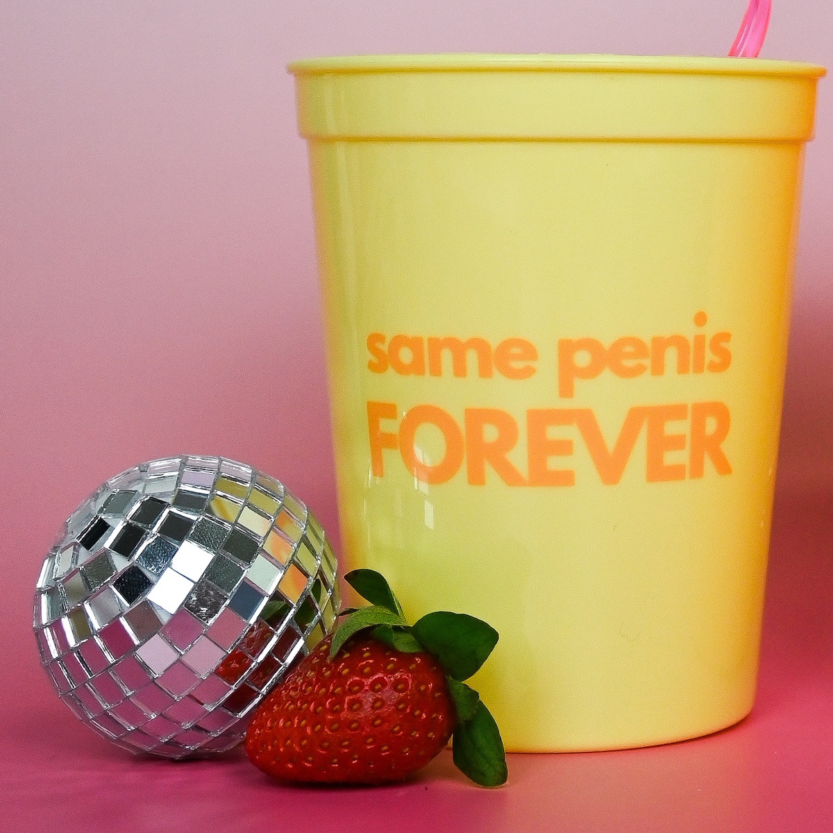 Same Penis Forever Party Cups Yellow Wicked Partystore 4