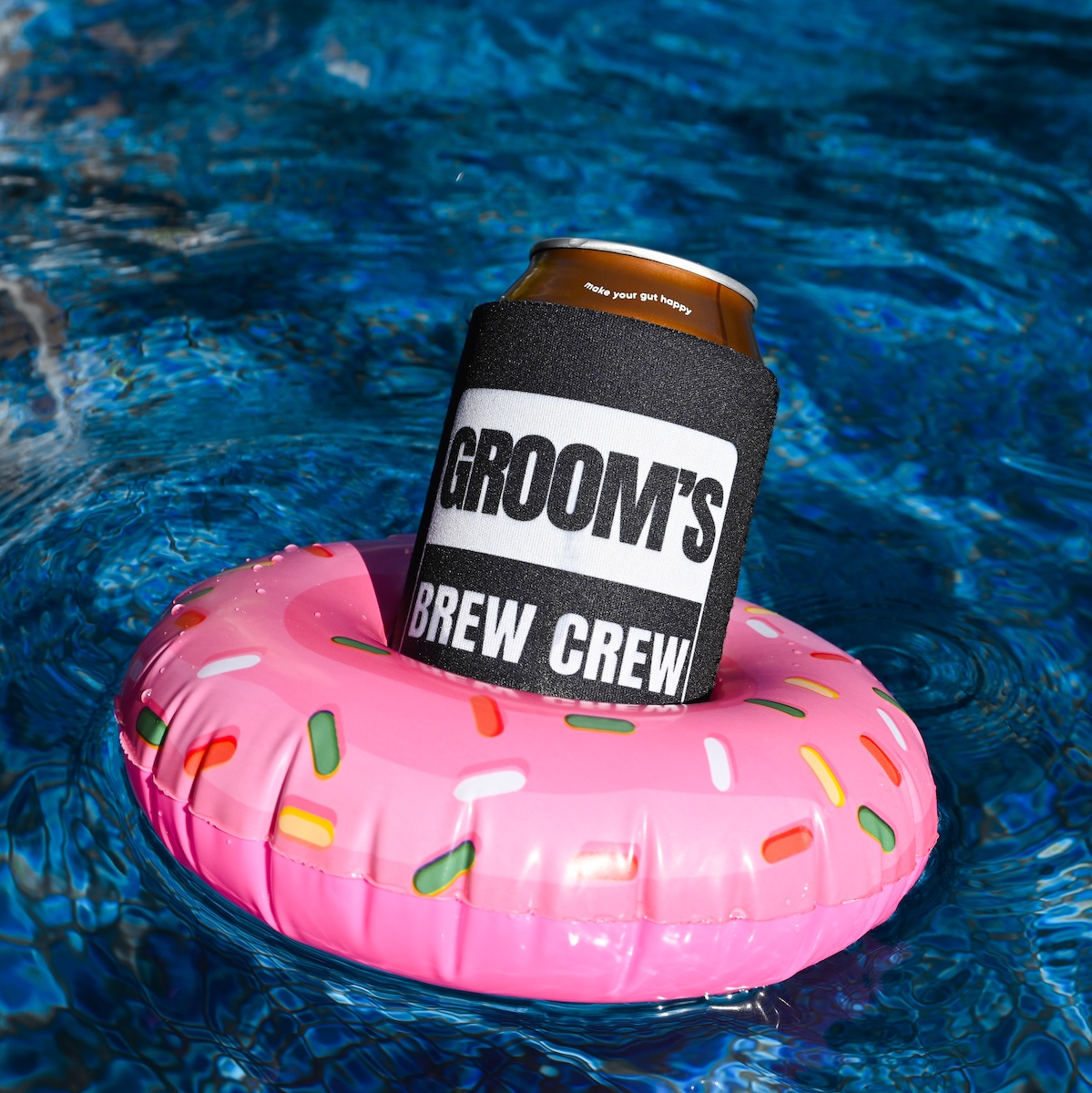 Stubby Holder Grooms Brew Crew Wicked Partystore 1
