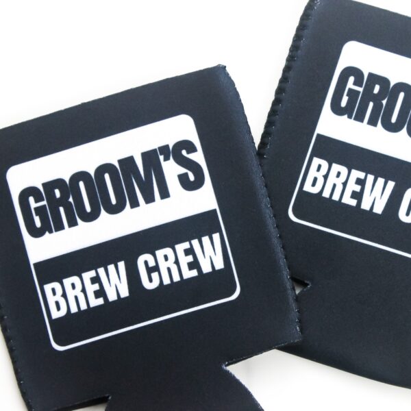 Stubby Holder Grooms Brew Crew Wicked Partystore 4