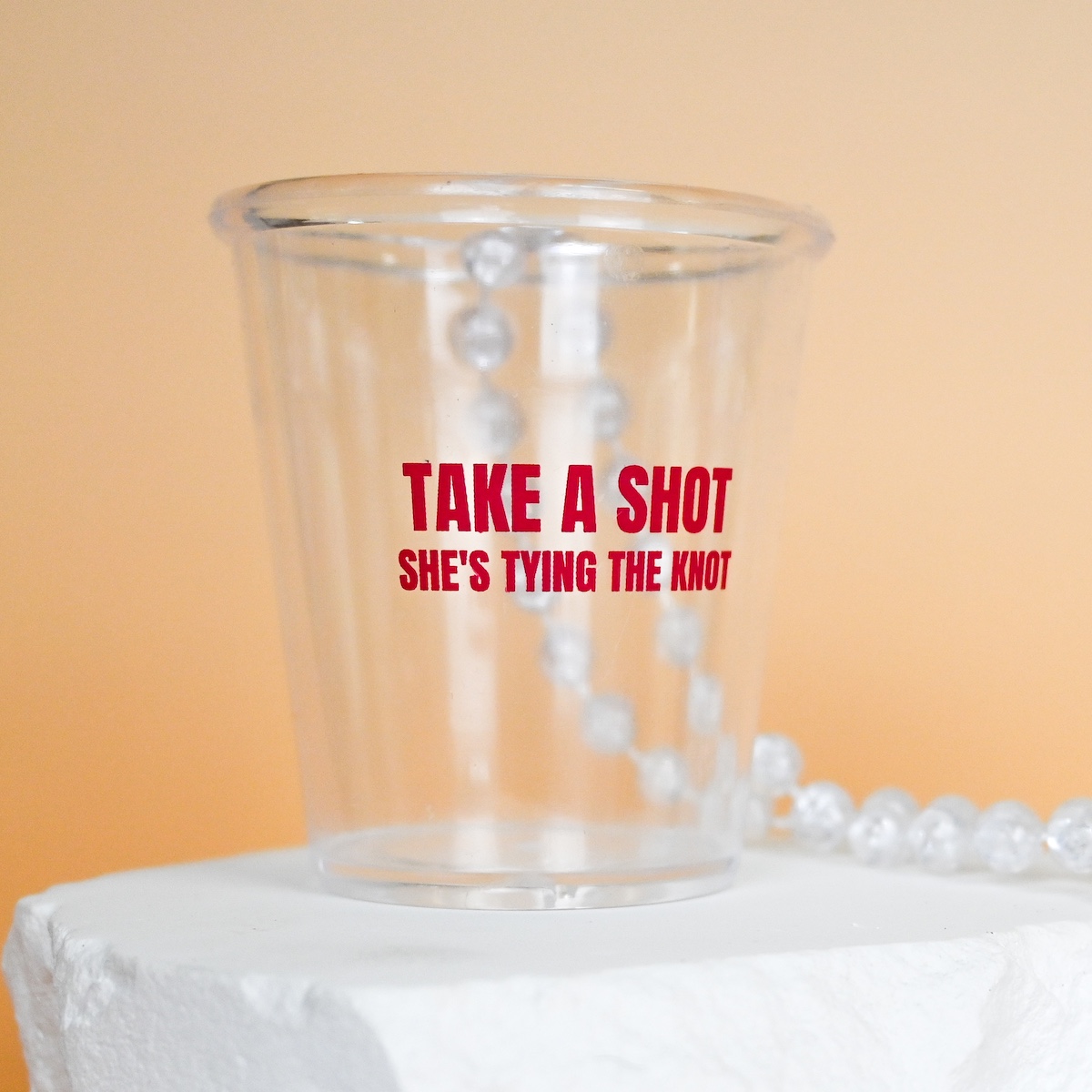 Take A Shot Pink Plastic Shot Glass Wicked Partystore 2