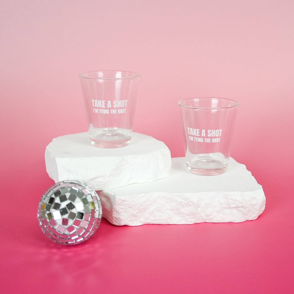 Wedding Shot Glasses Take A Shot Im Tying The Knot Wicked Partystore 1