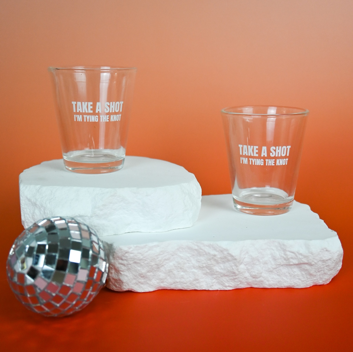 Wedding Shot Glasses Take A Shot Im Tying The Knot Wicked Partystore 2