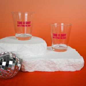 Wedding Shot Glasses Take A Shot Shes Tying The Knot Wicked Partystore 3
