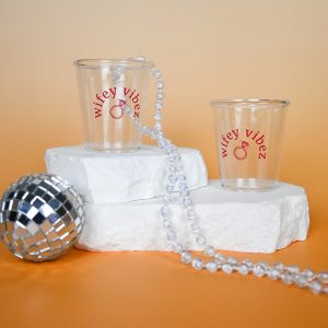 Wifey Vibez Plastic Shot Glass Wicked Partystore 1