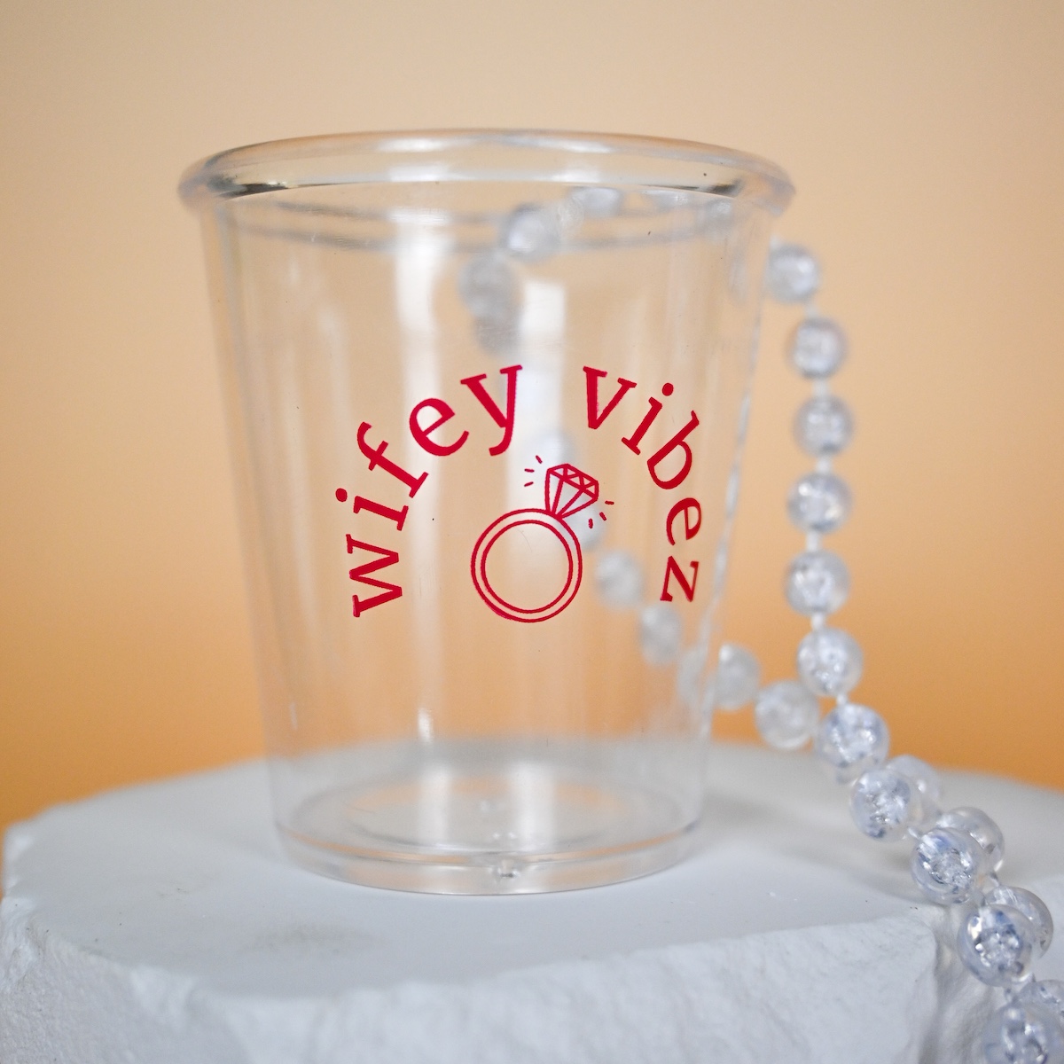 Wifey Vibez Plastic Shot Glass Wicked Partystore 2