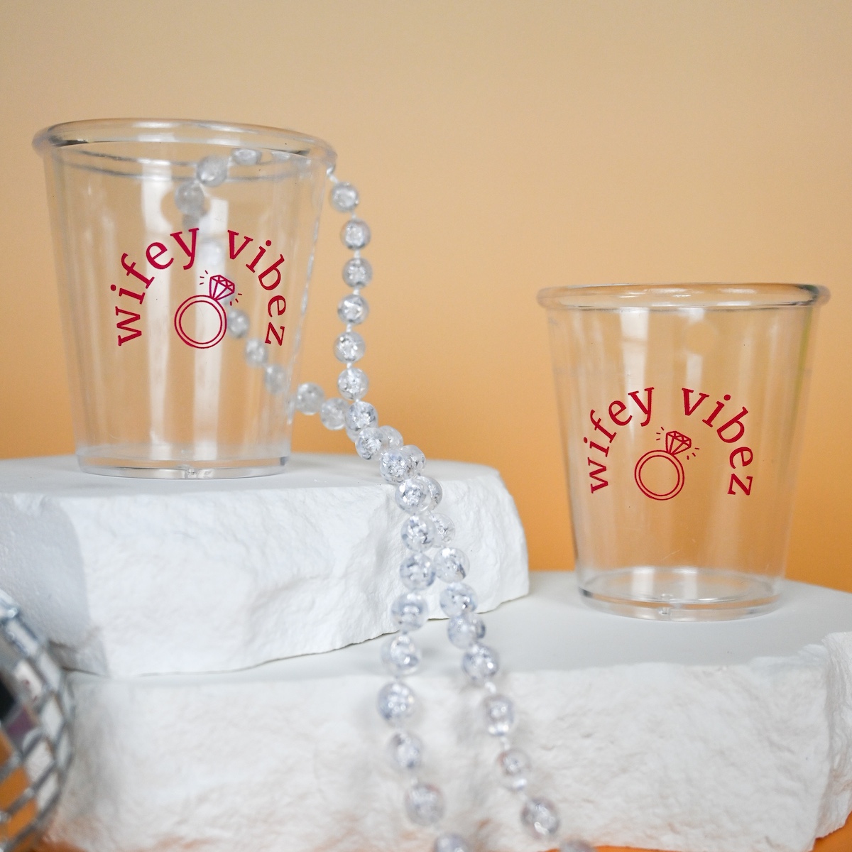 Wifey Vibez Plastic Shot Glass Wicked Partystore 3