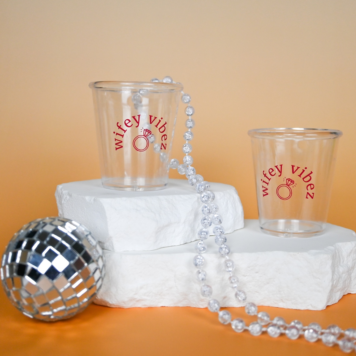 Wifey Vibez Plastic Shot Glass Wicked Partystore 4