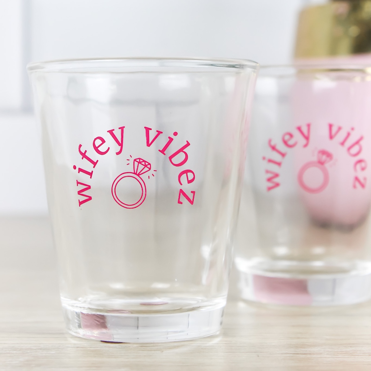 Wifey Vibez Wedding Shot Glasses Wicked Partystore 4
