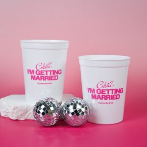 Chill Im Getting Married Party Cups White Wicked Partystore 1
