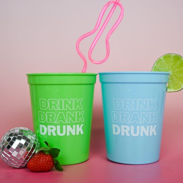 Drink Drank Drunk Green Party Cups Wicked Partystore 4