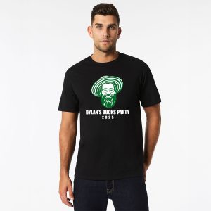 Personalised Bucks Top Design 10 Black Front Wicked Partystore