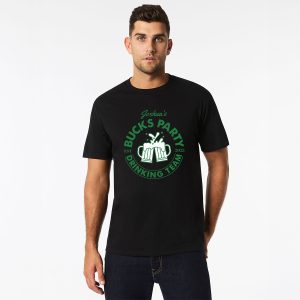 Personalised Bucks Top Design 11 Black Front Wicked Partystore