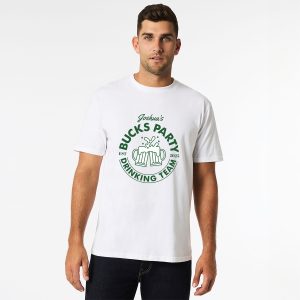 Personalised Bucks Top Design 11 White Front Wicked Partystore