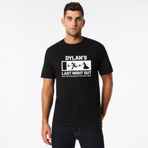 last night out black t-shirt bucks party