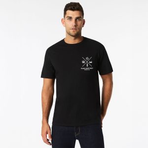 Personalised Bucks T-shirt Design 20 Black Front Wicked Party store