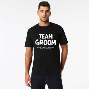 Team Groom Black T-shirt