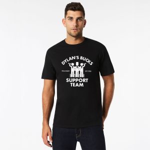 Personalised Bucks Top Design 9 Black Front Wicked Partystore