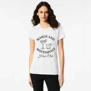 Personalised Hens Top Design 10 White Front Black