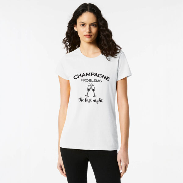 Personalised Hens Top Design 12 White Front Black