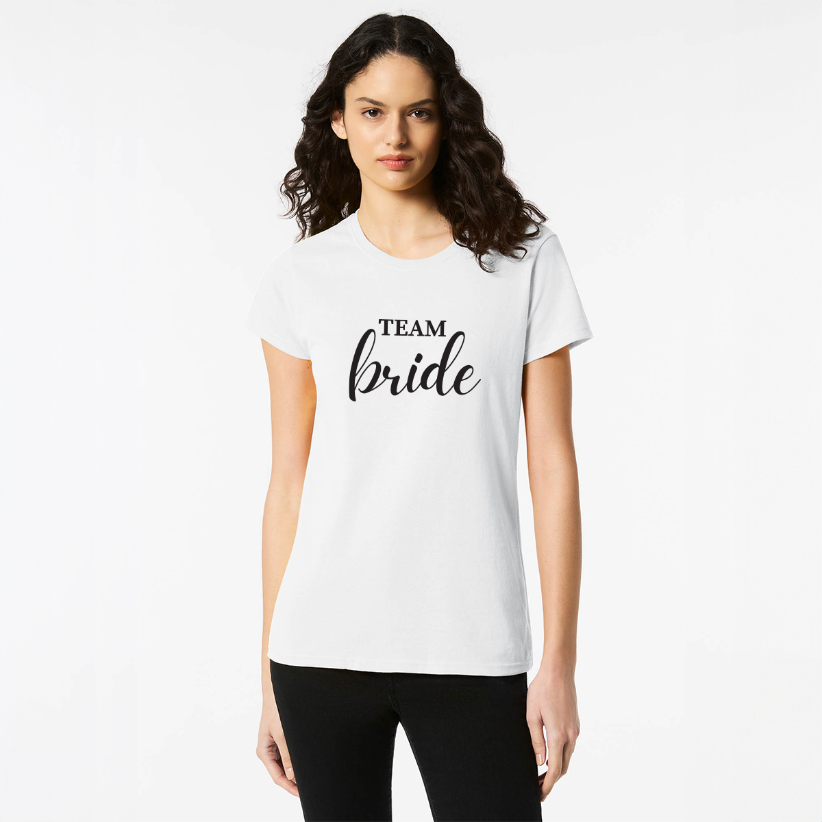 Personalised Hens Top Design 16b White Front Black