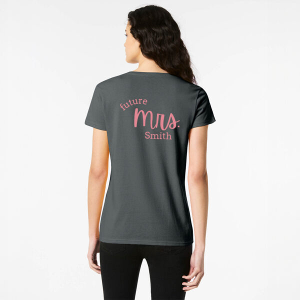 Personalised Hens Top Wicked Partystore Design 25 Black Back Pink