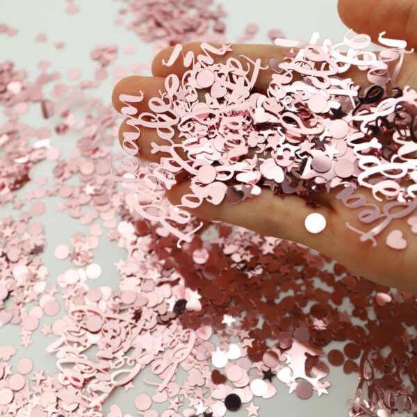 Rose Gold Metallic Confeti Wicked Partystore 1