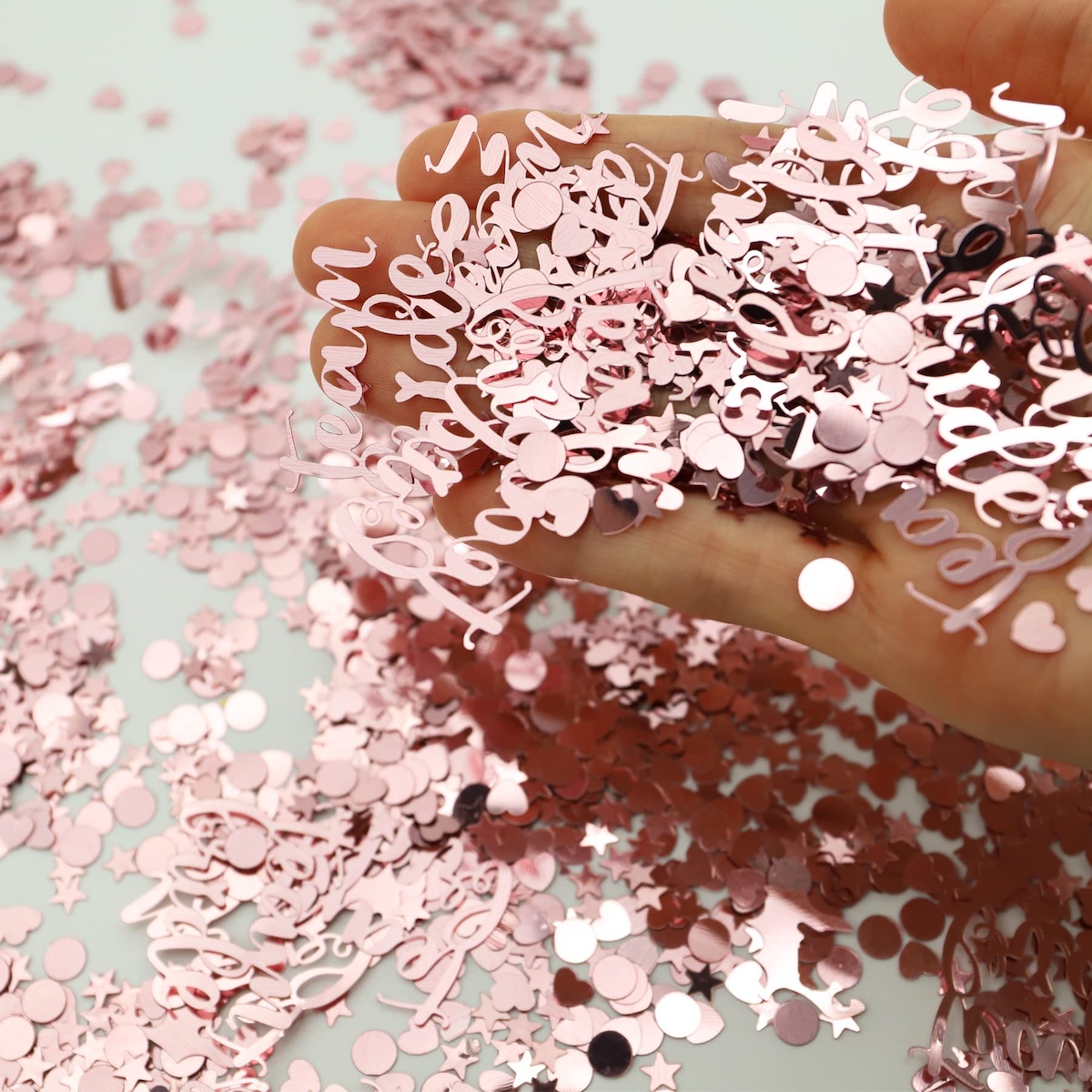 Rose Gold Metallic Confeti Wicked Partystore 1