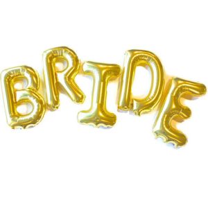 Foil Gold Bride Balloons Wicked Partystore 2