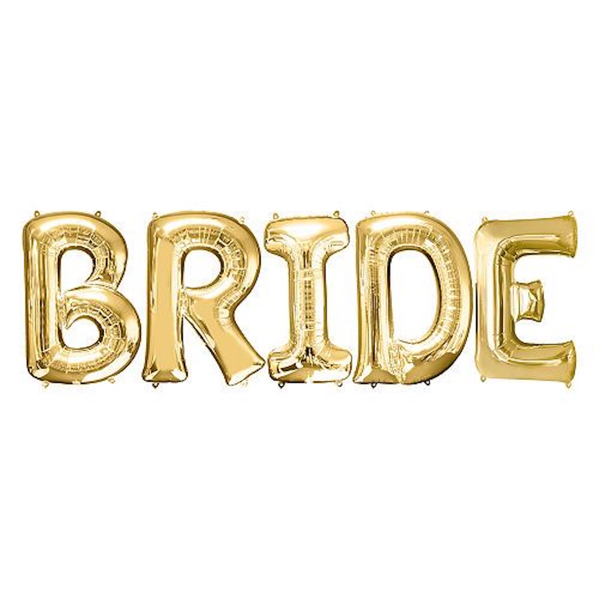 Foil Gold Bride Balloons Wicked Partystore