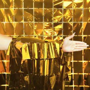 Gold Metallic Backdrop Wicked Partystore 4