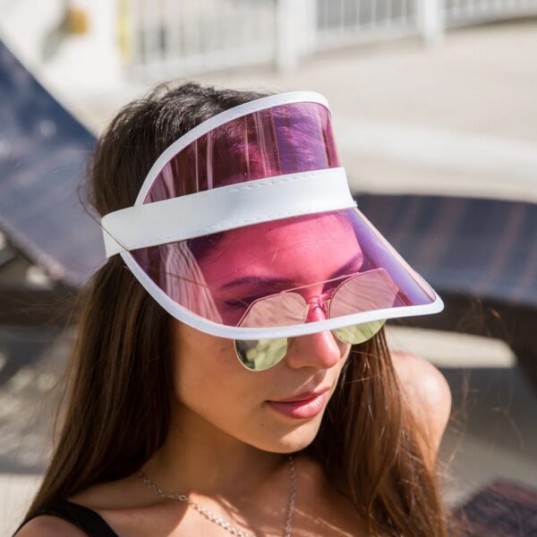 Pink Clear Visor Wicked Partystore 1