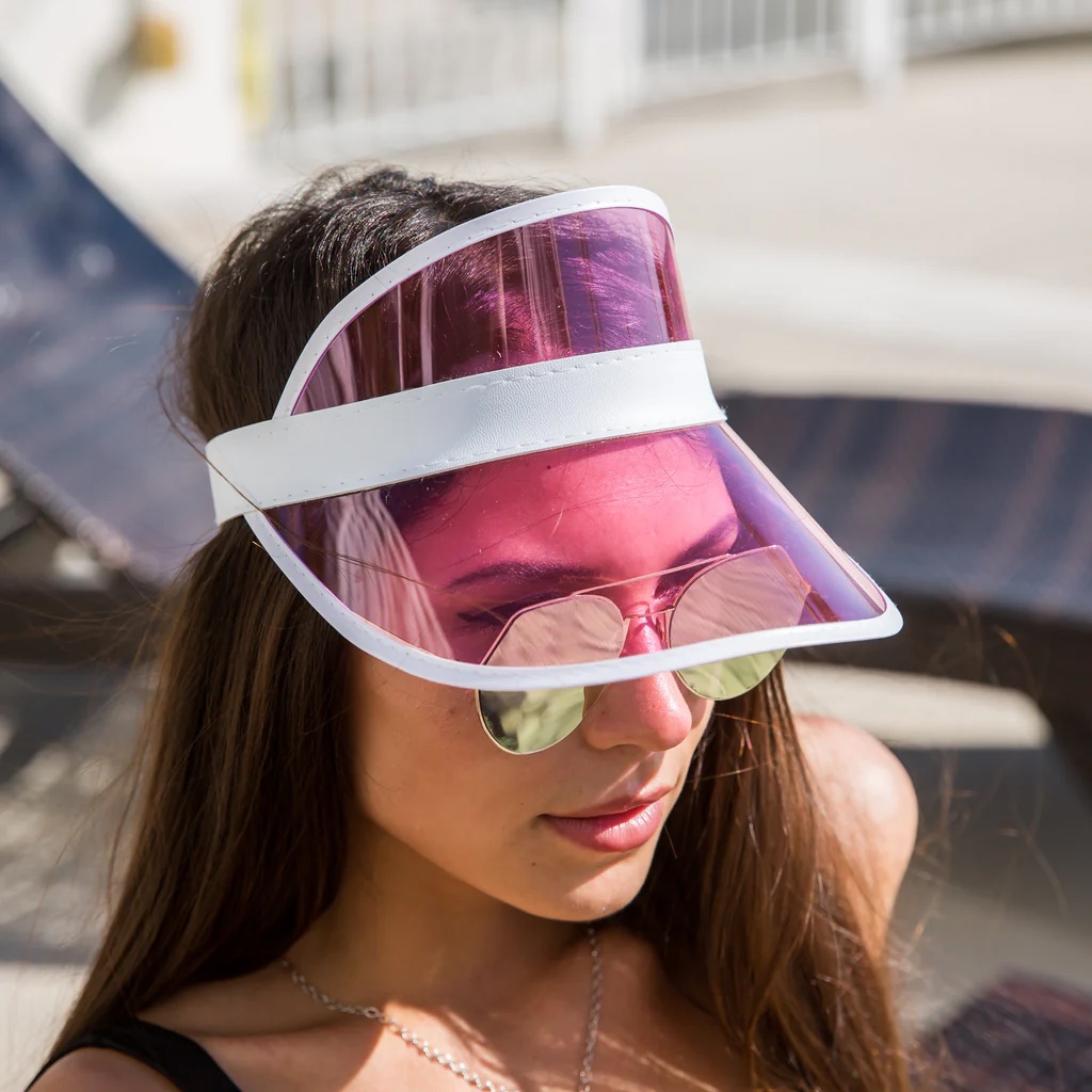 Pink Clear Visor Wicked Partystore 1