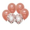 Pink Rose Gold Metallic And Confetti Balloons Wicked Partystore 3