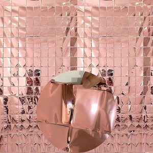 Rose Foil Metallic Curtain Wicked Partystore 1