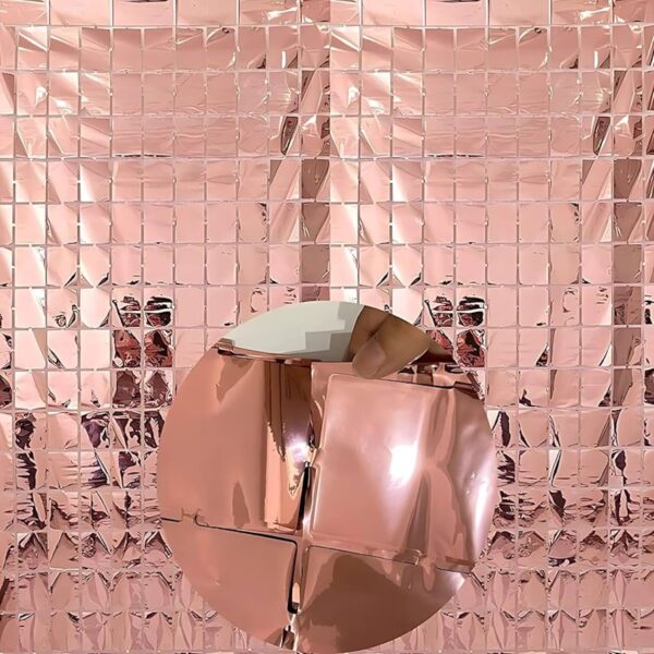 Rose Foil Metallic Curtain Wicked Partystore 1