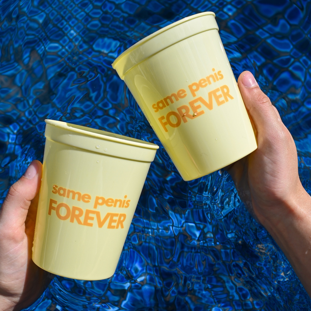 Same Penis Forever Party Cups Yellow Wicked Partystore 2