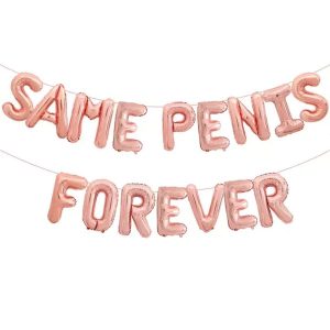 Same Penis Forever Rose Foil Balloons Wicked Partystore 2
