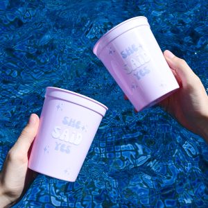 She Said Yes Pink Party Cups Wicked Partystore 5