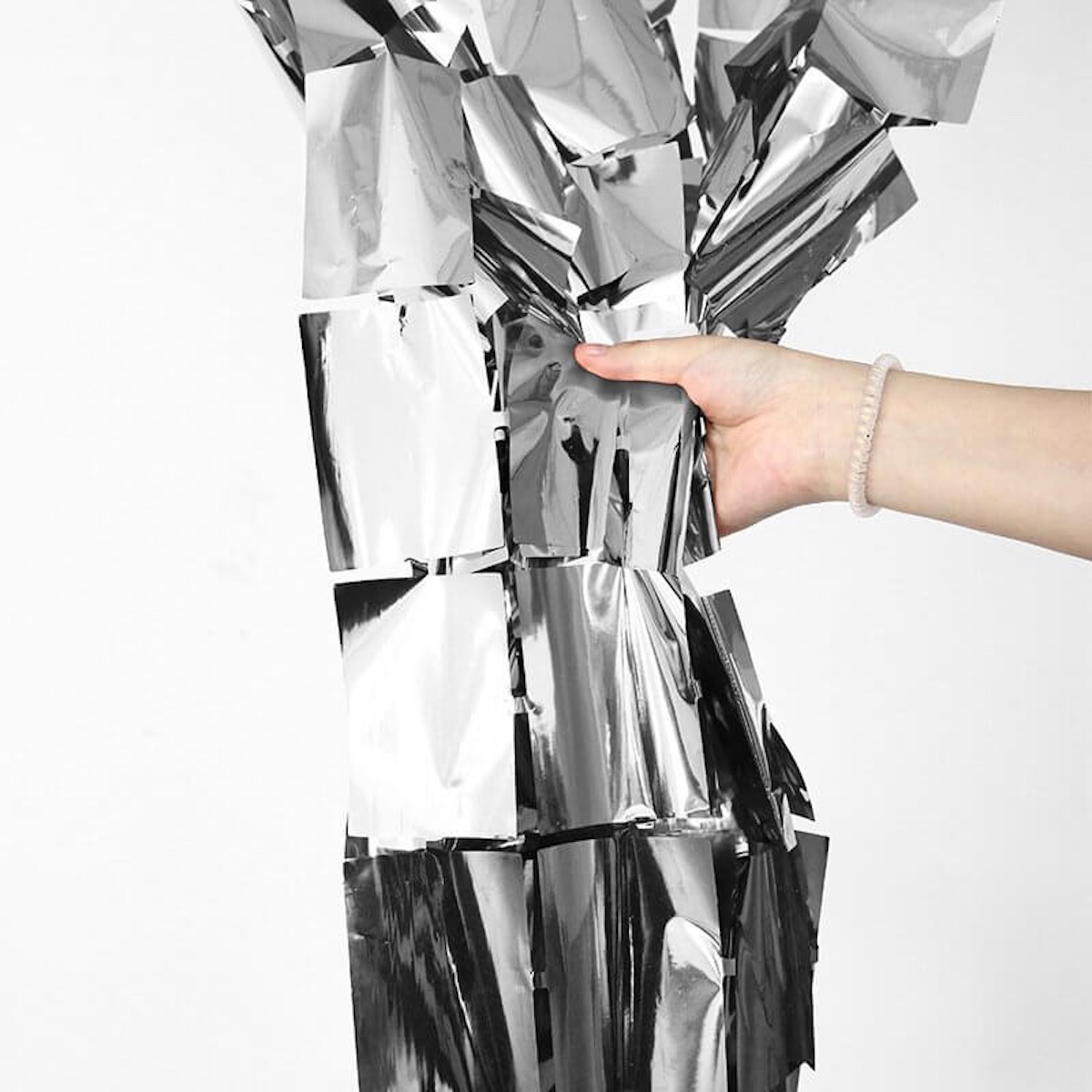 Silver Foil Metallic Curtain Wicked Partystore 1