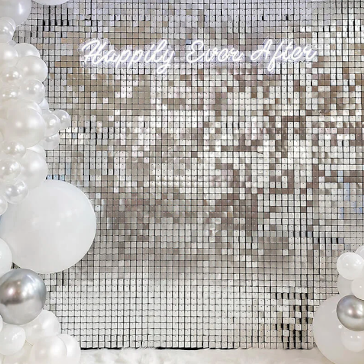 Silver Foil Metallic Curtain Wicked Partystore 3