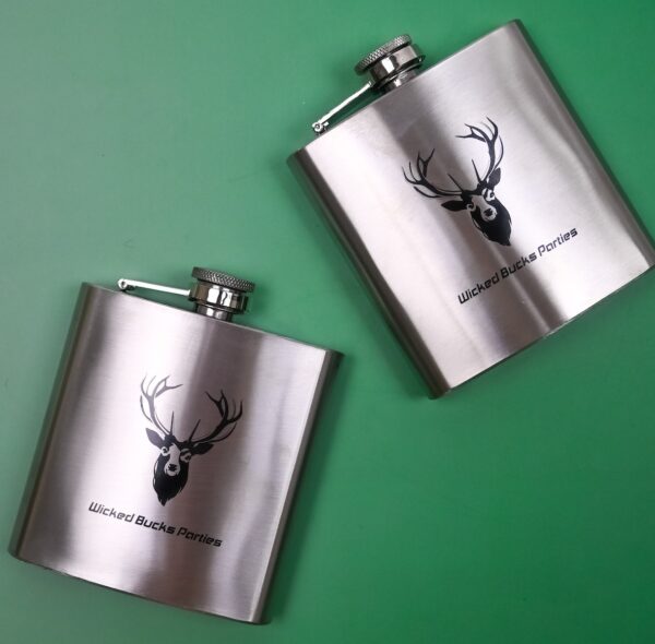 Wicked Partystore Bucks Hip Flask 3