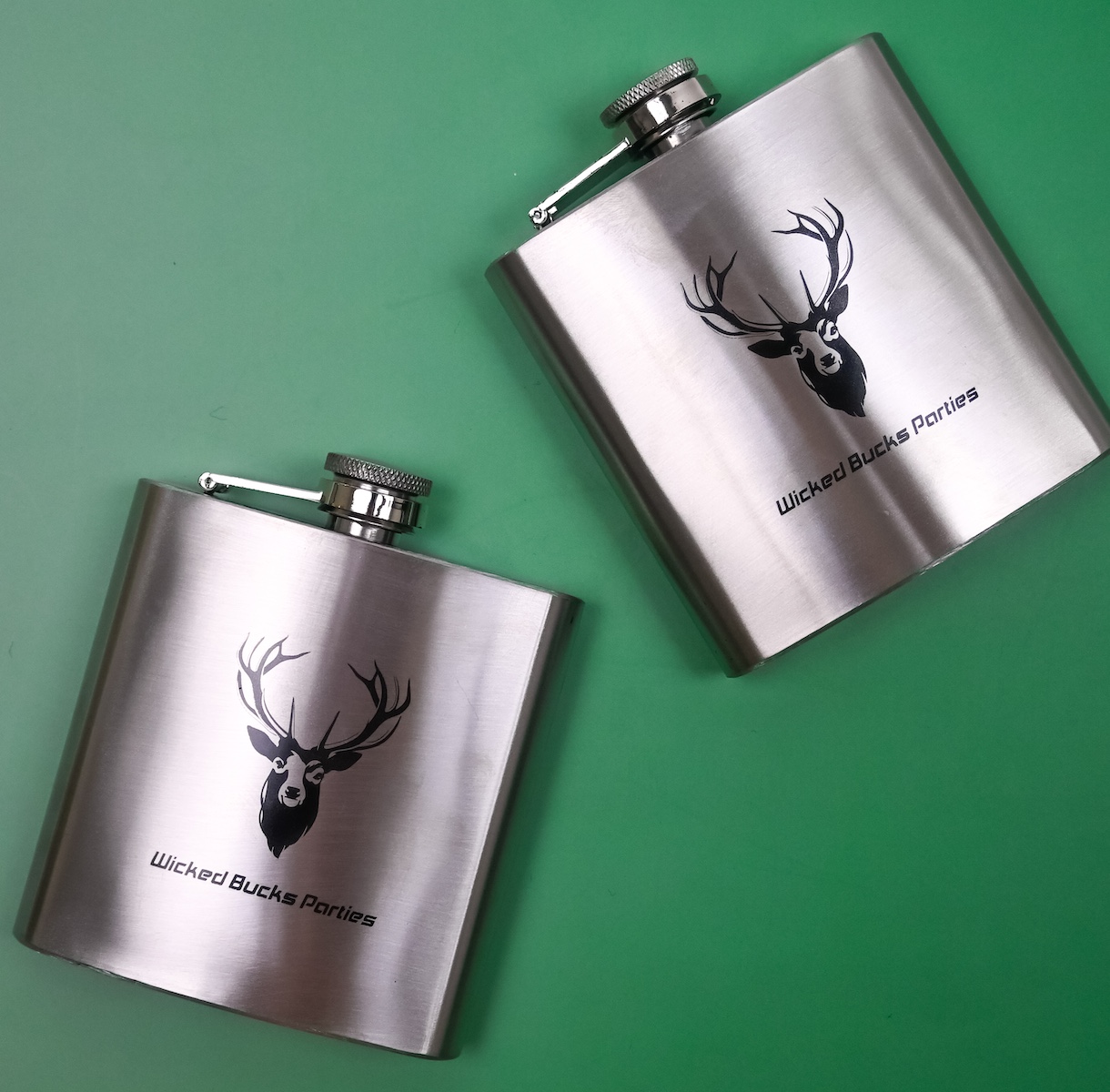 Wicked Partystore Bucks Hip Flask 3