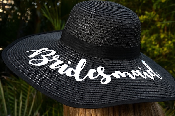 Wicked Party Store 10 Must Have Hats Wicked Party Store Black Bridesmaid Floppy Hat 2